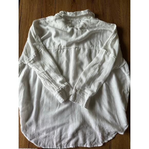 American Eagle Oversized White Button Down Size XS - Picture 7 of 7